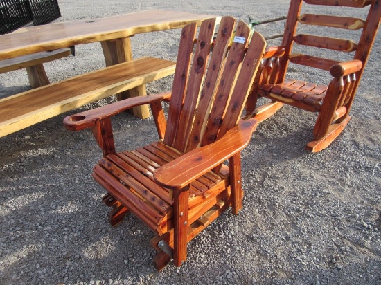 AMISH BUILT GLIDER CHAIR