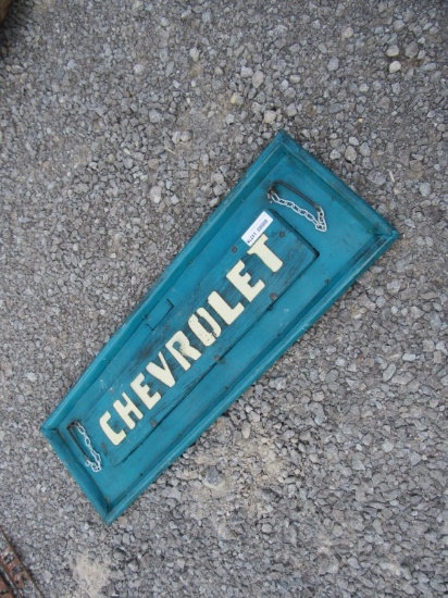 METAL CHEVROLET TAILGATE SIGN