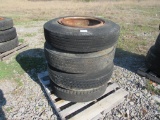 LOT OF (4) HIGHWAY RIMS & TIRES