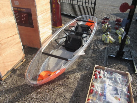 CLEAR KAYAK 2 PERSON W/PADDLES