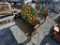 WOODEN SUNFLOWER YARD BENCH