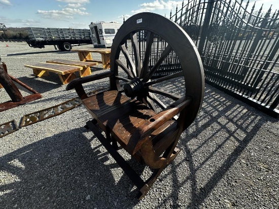 WAGON WHEEL BENCH