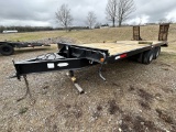 1992 DUAL TANDEM AXLE EQUIPMENT TRAILER