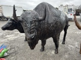 ALUMINUM BUFFALO YARD DECOR