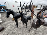 ALUMINUM BUCK YARD DECOR