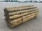 BUNDLE OF (60) WOODEN POSTS