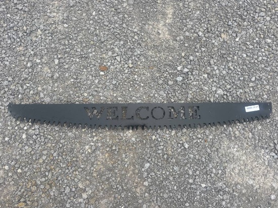 PLASMA "WELCOME" SAW CUT OUT