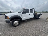 2005 FORD F550 FLATBED TRUCK