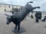 BUCKING BULL STATUE