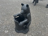 CUB WITH LOG STATUE
