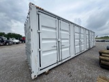 40’ SHIPPING CONTAINER W/4 SIDE DOORS