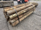 BUNDLE OF (24) WOODEN POSTS