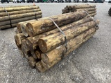 BUNDLE OF (24) WOODEN POSTS