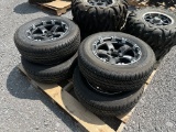 SUMITOMO LOT OF (4) 5 LUG TRAILER WHEELS & TIRES
