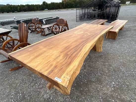 8' TEAKWOOD TABLE SET