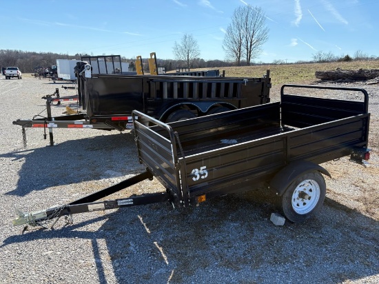 2021 DK2 MMT5X7 5’ X7’ SINGLE AXLE YARD TRAILER