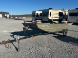 2001 LOWES RIVER JON FISHING BOAT