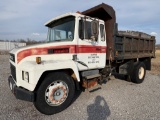 1986 MACK CS300 PRINCE SINGLE AXLE DUMP TRUCK