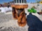 PAIR OF TEAK HORSE STOOLS