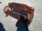 WOODEN WAGON WHEEL BENCH
