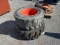 LOT OF (2) MISC SKID STEER TIRES