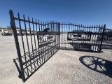 7’ X 20’ METAL FARM DRIVEWAY GATE