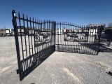 7’ X 20’ METAL FARM DRIVEWAY GATE