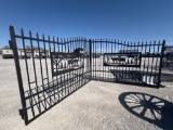 7’ X 20’ METAL FARM DRIVEWAY GATE