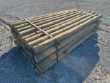 BUNDLE OF (36) WOODEN POSTS