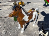 METAL PAINT PONY DECOR