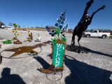 METAL COWBOY BOOT WELCOME BOUQUET