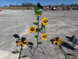JOHN DEERE BIRDHOUSE ON STAND