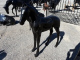 BLACK FOAL STATUE