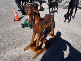 WOODEN ROCKING HORSE