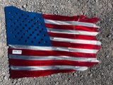 METAL AMERICAN FLAG SIGN