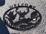 METAL WILDLIFE WELCOME SIGN