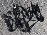 METAL HORSE HEAD DECOR