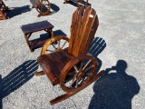 WOODEN WAGON ROCKER