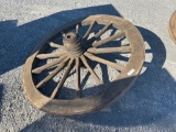 WOODEN WAGON WHEEL