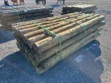 LOT OF (28) WOODEN POST