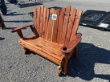 AMISH CEDAR GLIDER BENCH