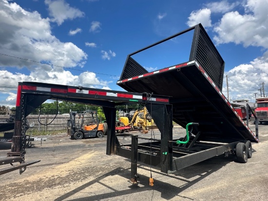 20' x 96" TANDEM AXLE FLATBED DUMP TRAILER