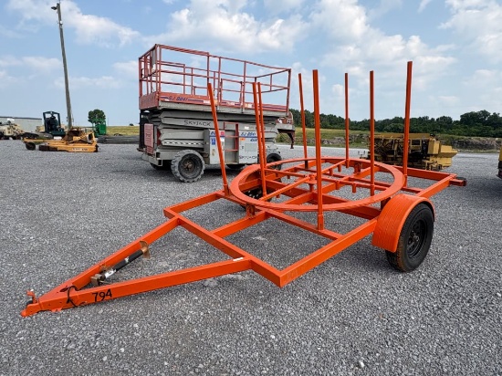 SINGLE AXLE COILED PIPE TRAILER