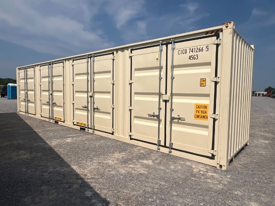 40' STORAGE CONTAINER W/SIDE DOORS