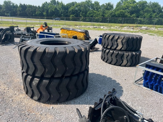NEW LOT OF (4) OFF HIGHWAY 20.5-25-20 TIRES