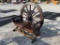 LARGE WAGON WHEEL BENCH