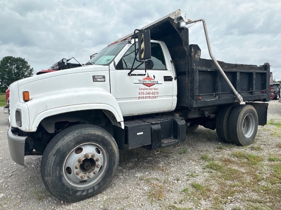1998 GMC C7500 SINGLE AXLE DUMP TRUCK