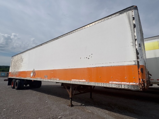 1995 WABASH DDT 48' x 102" TANDEM AXLE VAN TRAILER