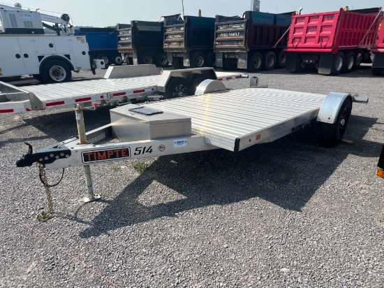 2023 TIMPTE 514 14’ SINGLE AXLE ALUMINUM TILT TRAI