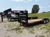 2014 TOWMASTER T-16DT TANDEM AXLE GOOSENECK TILT T